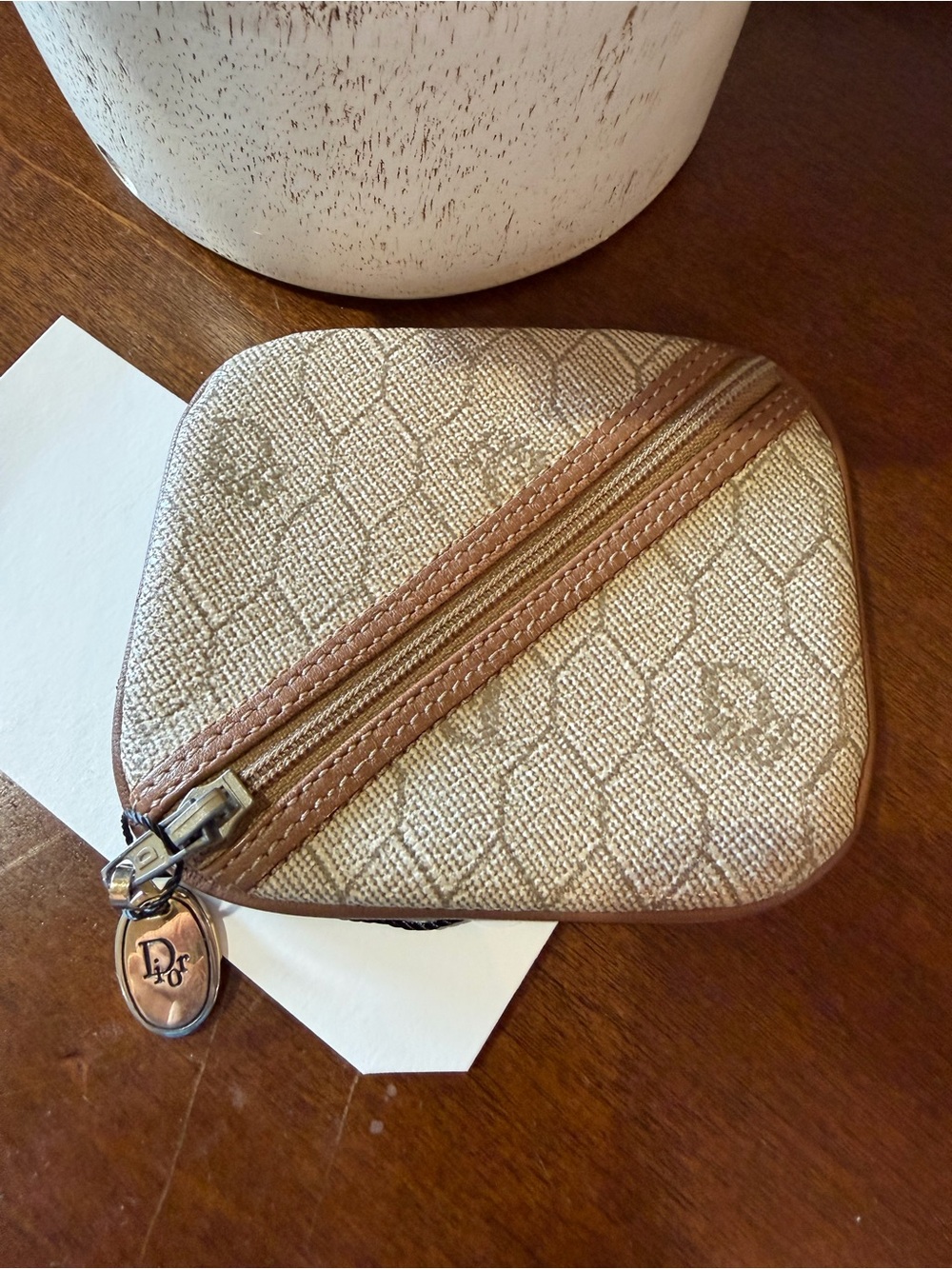 Christian Dior Honeycomb Coin Purse